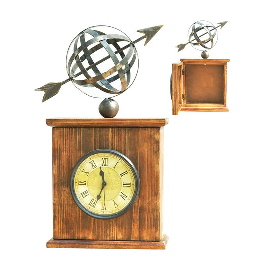Timely point clock brown